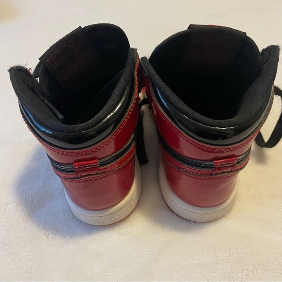 Nike Shoes Nike Air Jordan Toddler Patent Red And Black Poshmark